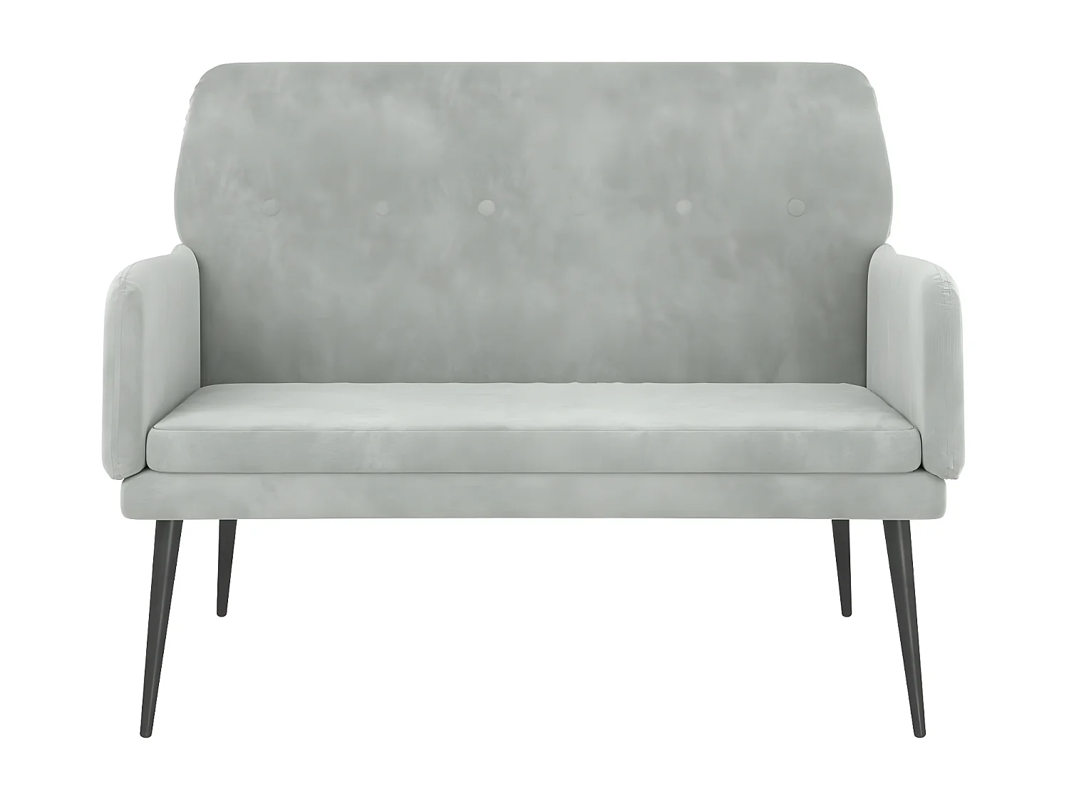 Banc Gris clair 108x79x79 Velours