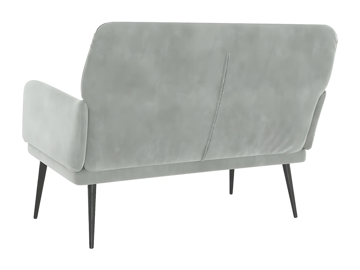 Banc Gris clair 108x79x79 Velours