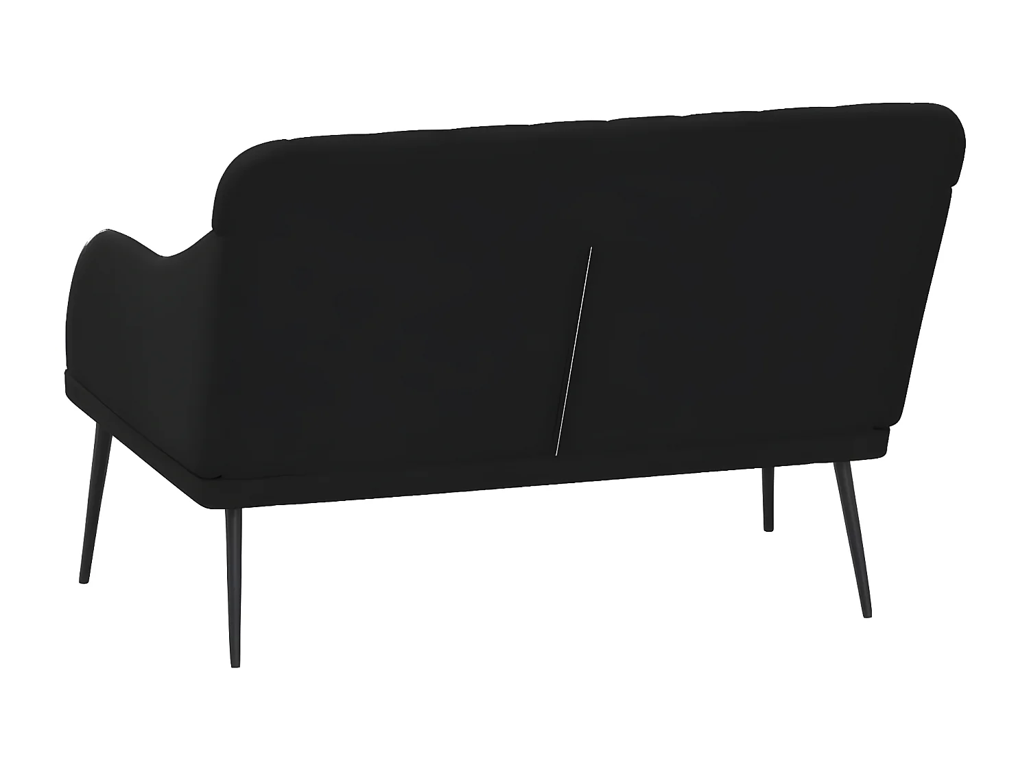 Banc Noir 110x76x80 Velours