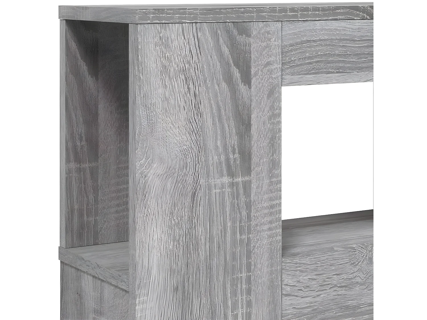 Tête de lit à LED sonoma gris 220x18,5x103,5 bois ingénierie