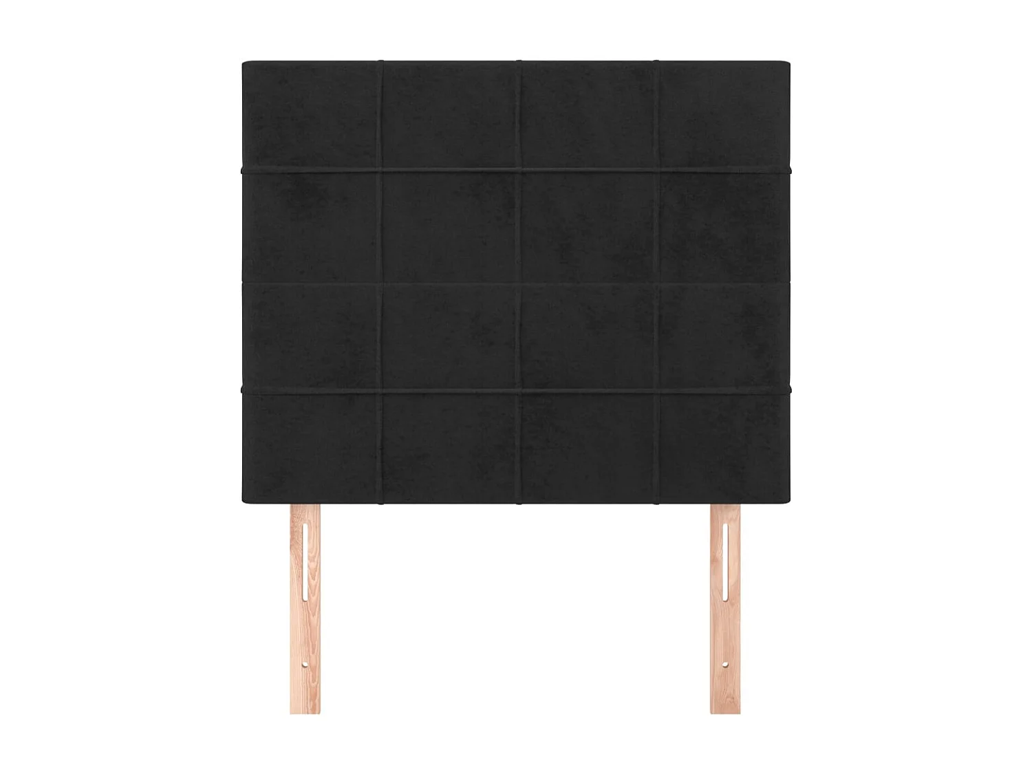 Têtes de lit 2 pcs Noir 100x5x78-88 Velours