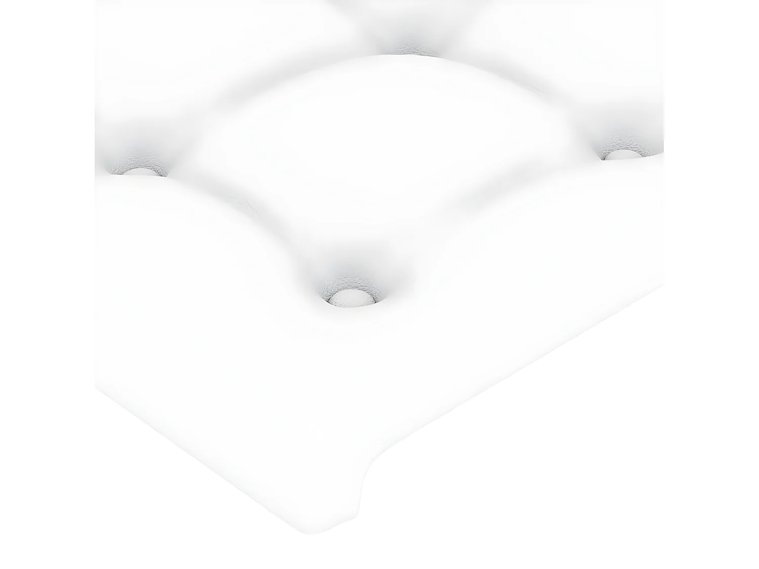 Tête de lit à LED Blanc 103x16x78-88 Similicuir