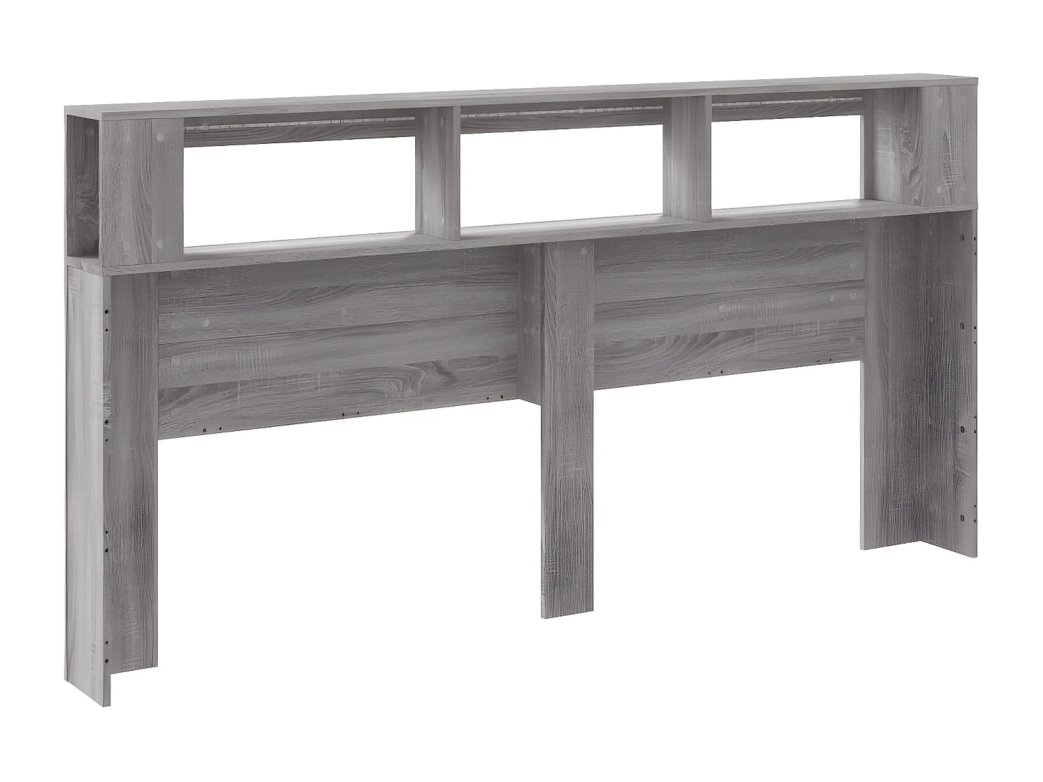 Tête de lit à LED sonoma gris 200x18,5x103,5 bois ingénierie