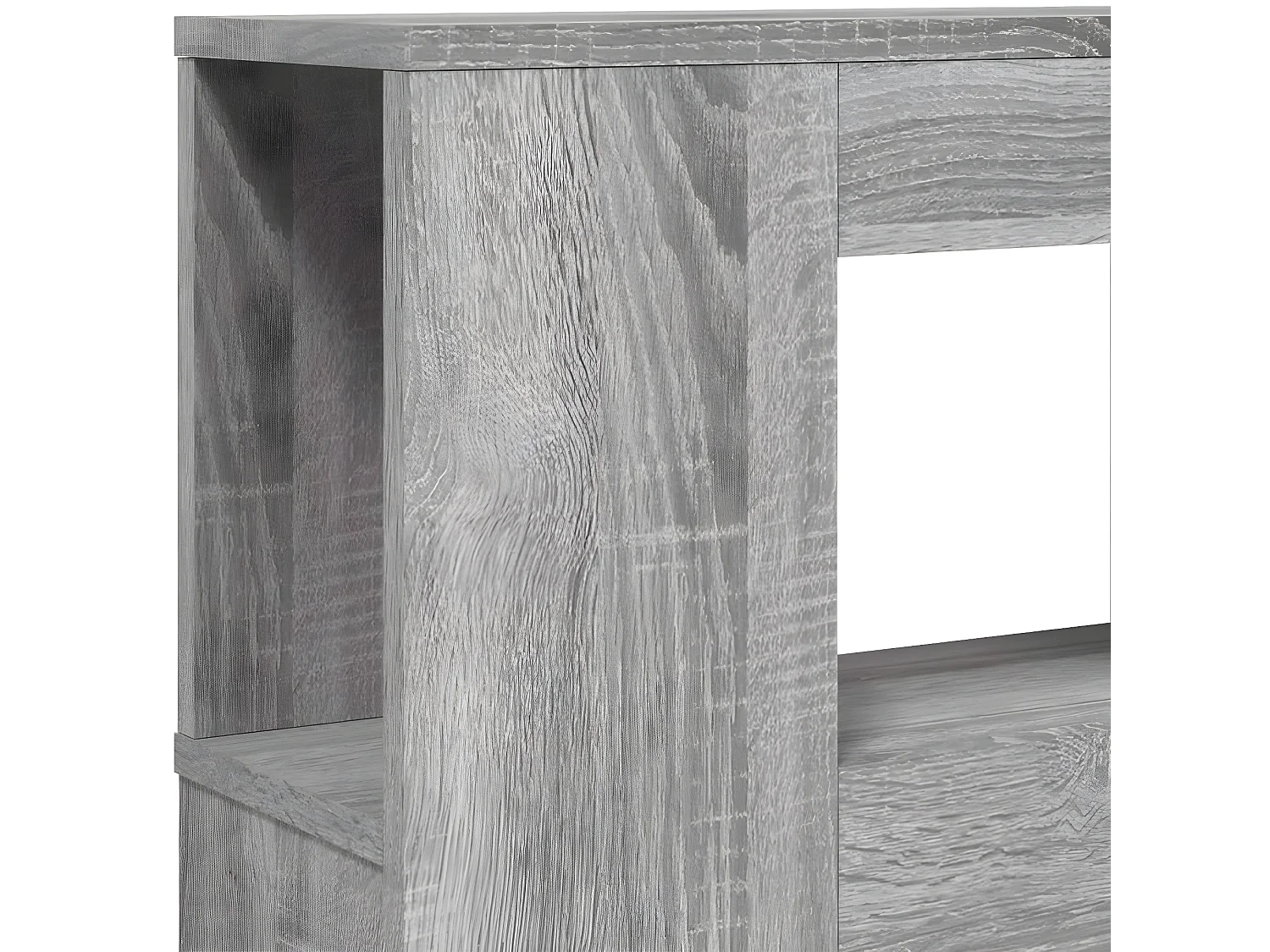 Tête de lit à LED sonoma gris 200x18,5x103,5 bois ingénierie