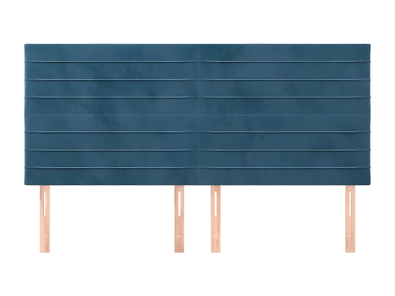 Têtes de lit 4 pcs Bleu foncé 80x5x78-88 Velours