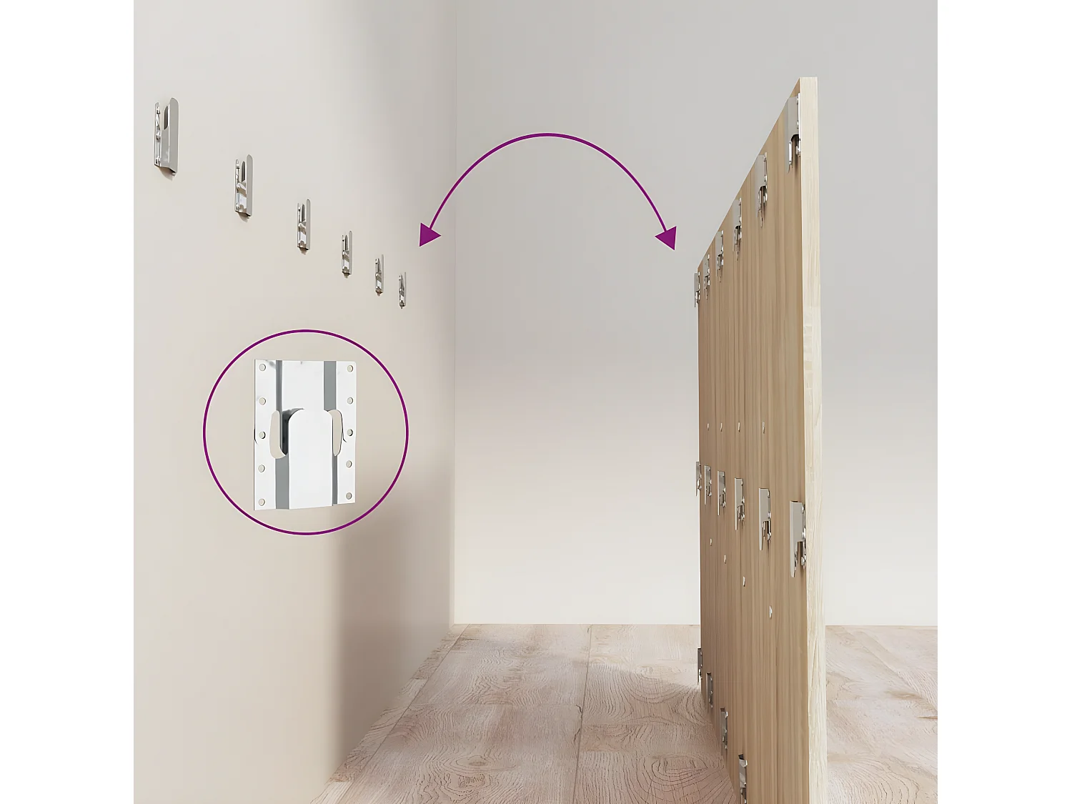 Tête de lit Chêne sonoma 200x1,5x80 Bois d'ingénierie