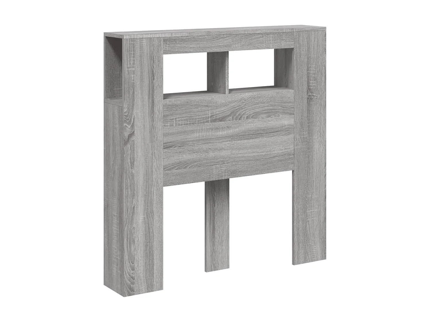 Tête de lit à LED sonoma gris 100x18,5x103,5 bois ingénierie