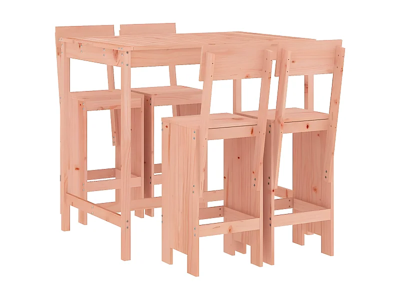 Ensemble de bar de jardin 5 pcs bois massif de Douglas