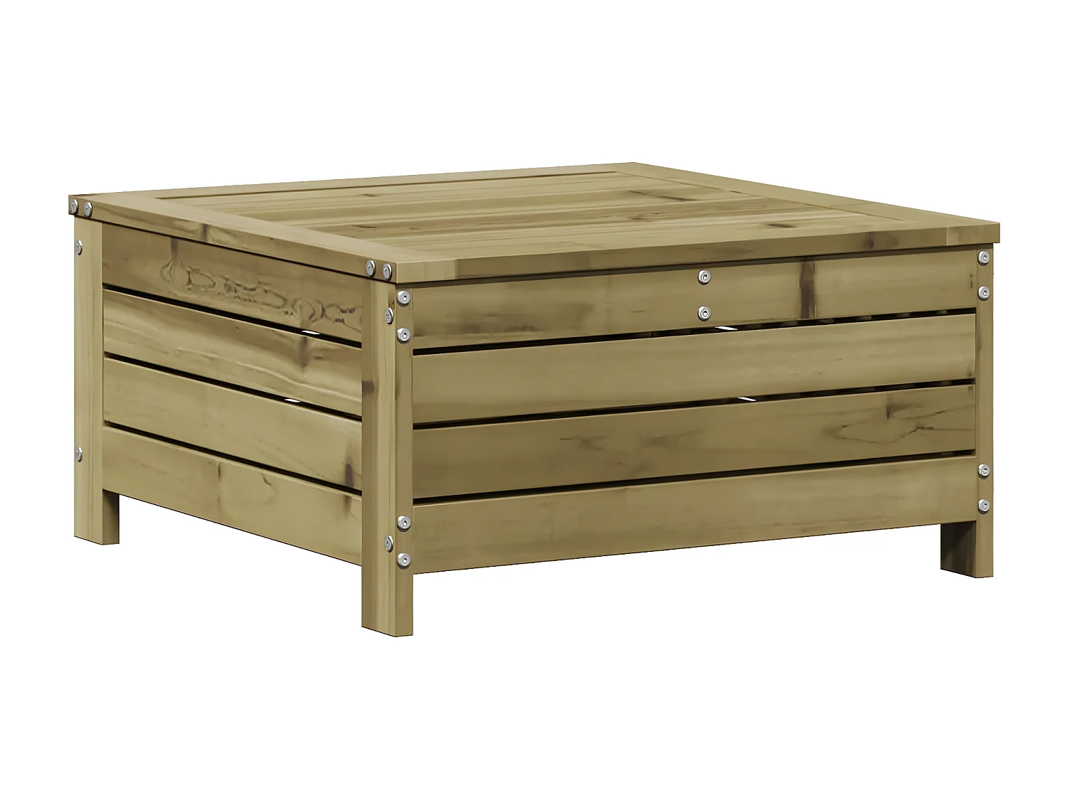 Salon de jardin 8 pcs avec coussins bois de pin imprégné