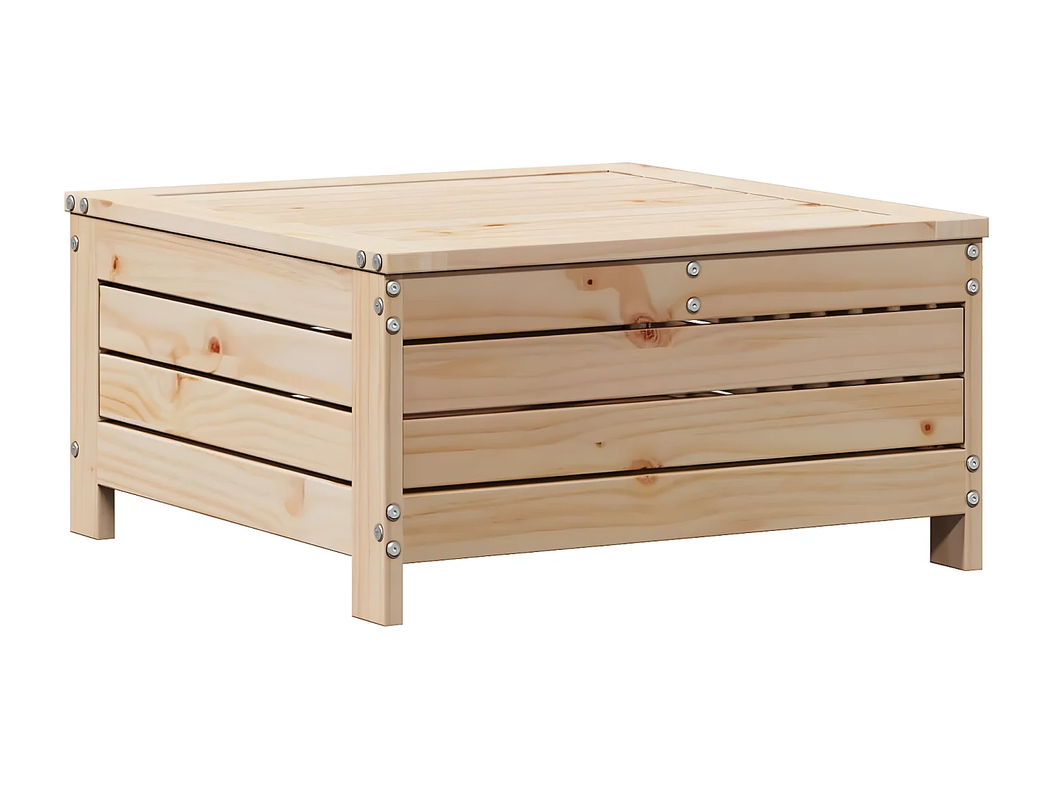 Salon de jardin 4 pcs avec coussins Bois de pin massif