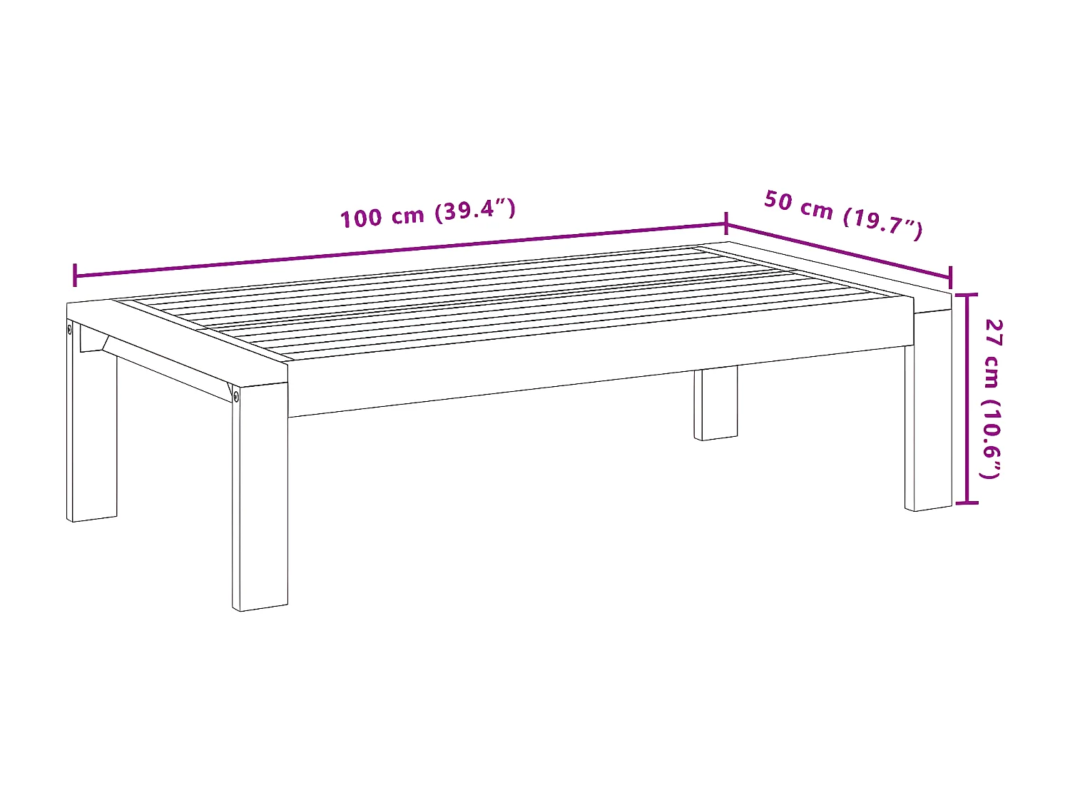 Salon de jardin avec coussins 4 pcs bois d'acacia massif