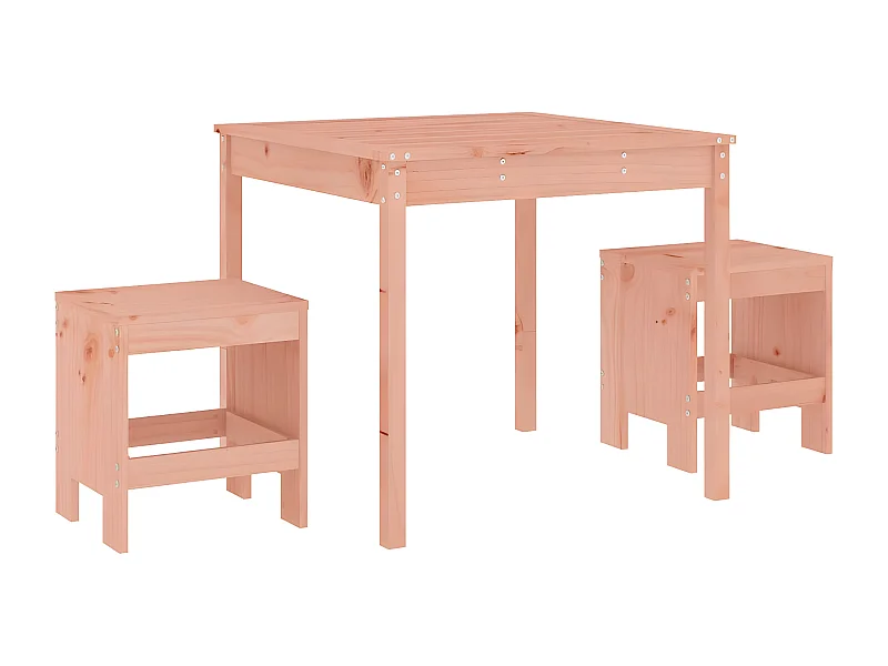 Ensemble de bistrot de jardin 3 pcs bois massif Douglas