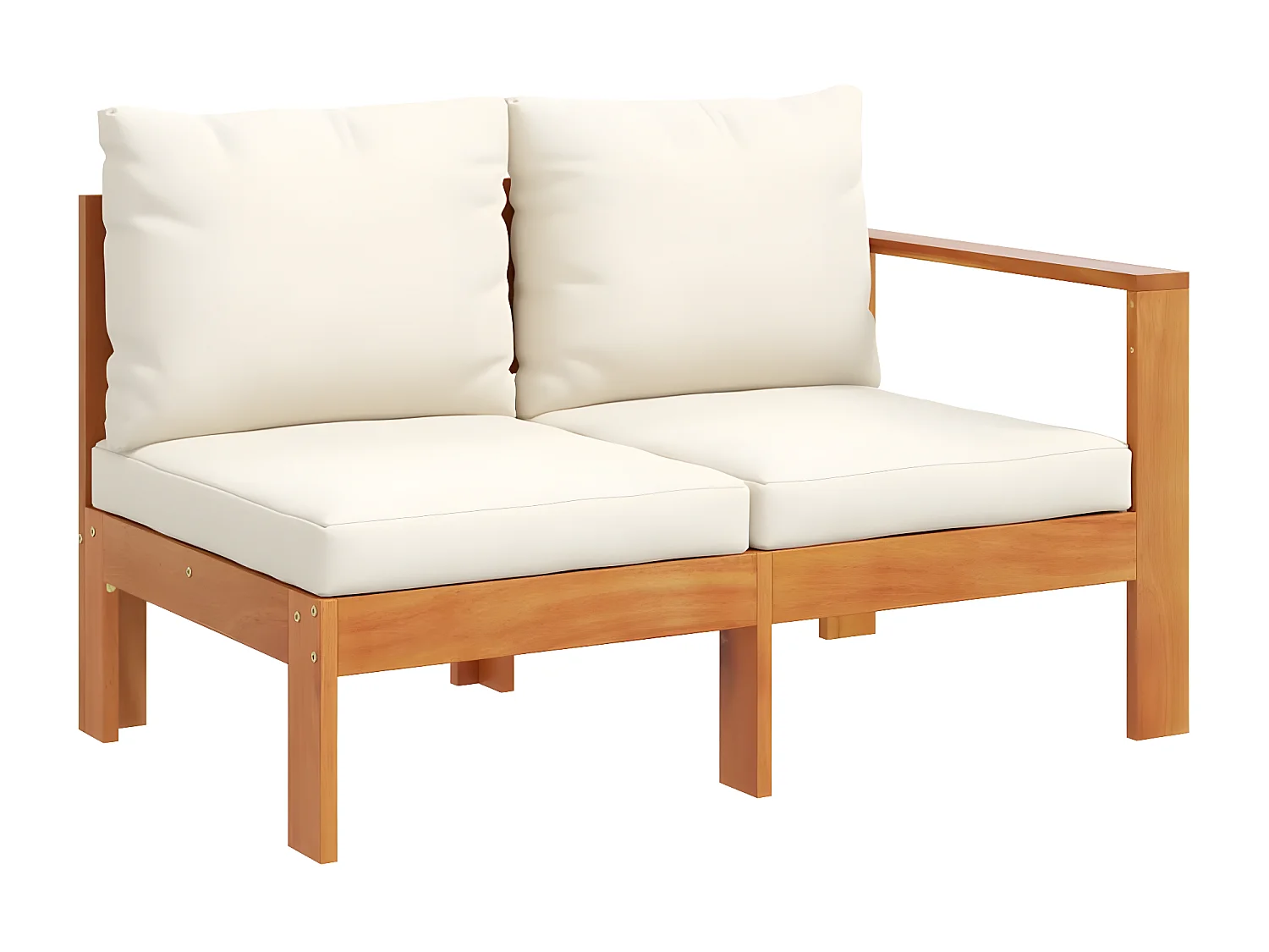 vidaXL Set de sofás de jardín con cojines 6 pzas madera maciza acacia