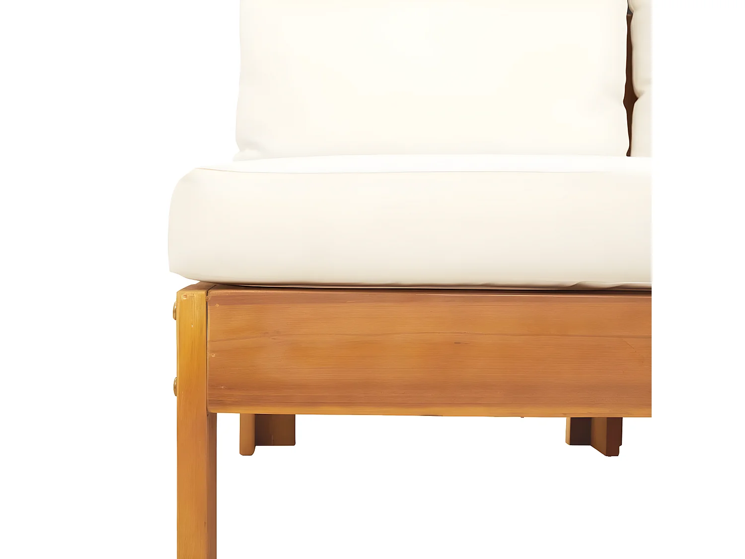 vidaXL Set de sofás de jardín con cojines 6 pzas madera maciza acacia