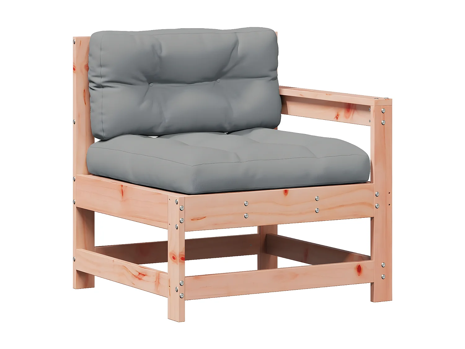 Salon de jardin 3 pcs avec coussins bois massif douglas