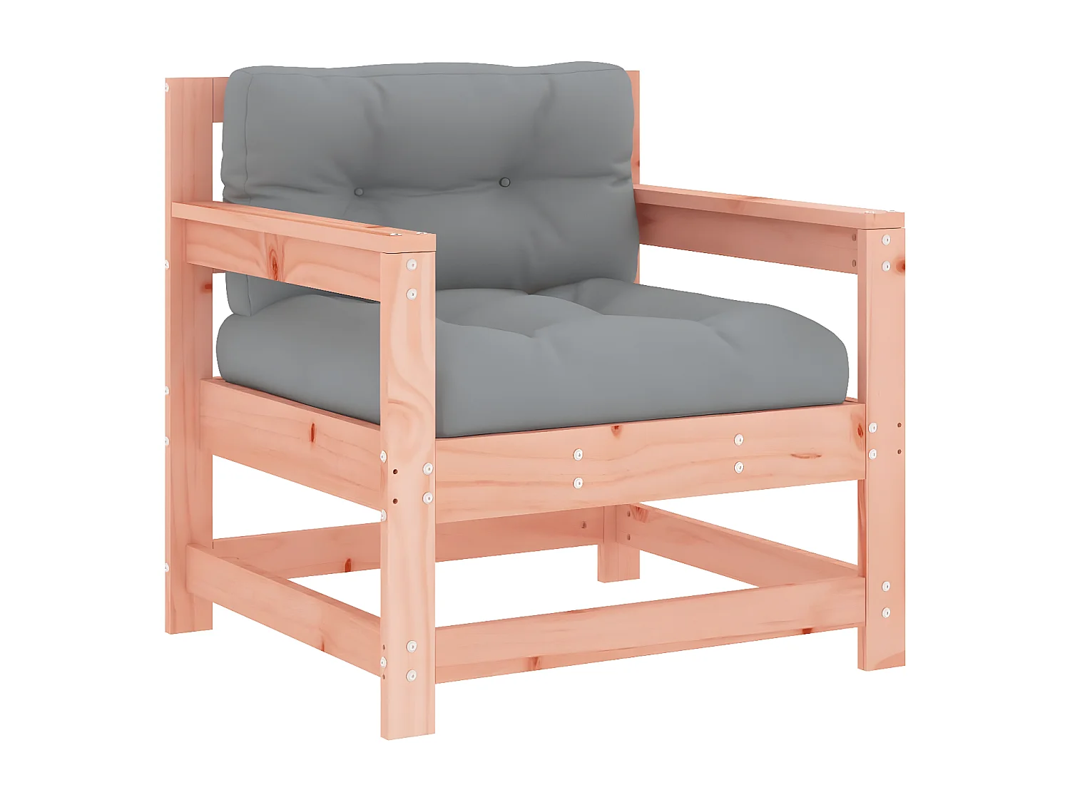 Salon de jardin 7 pcs avec coussins bois massif douglas