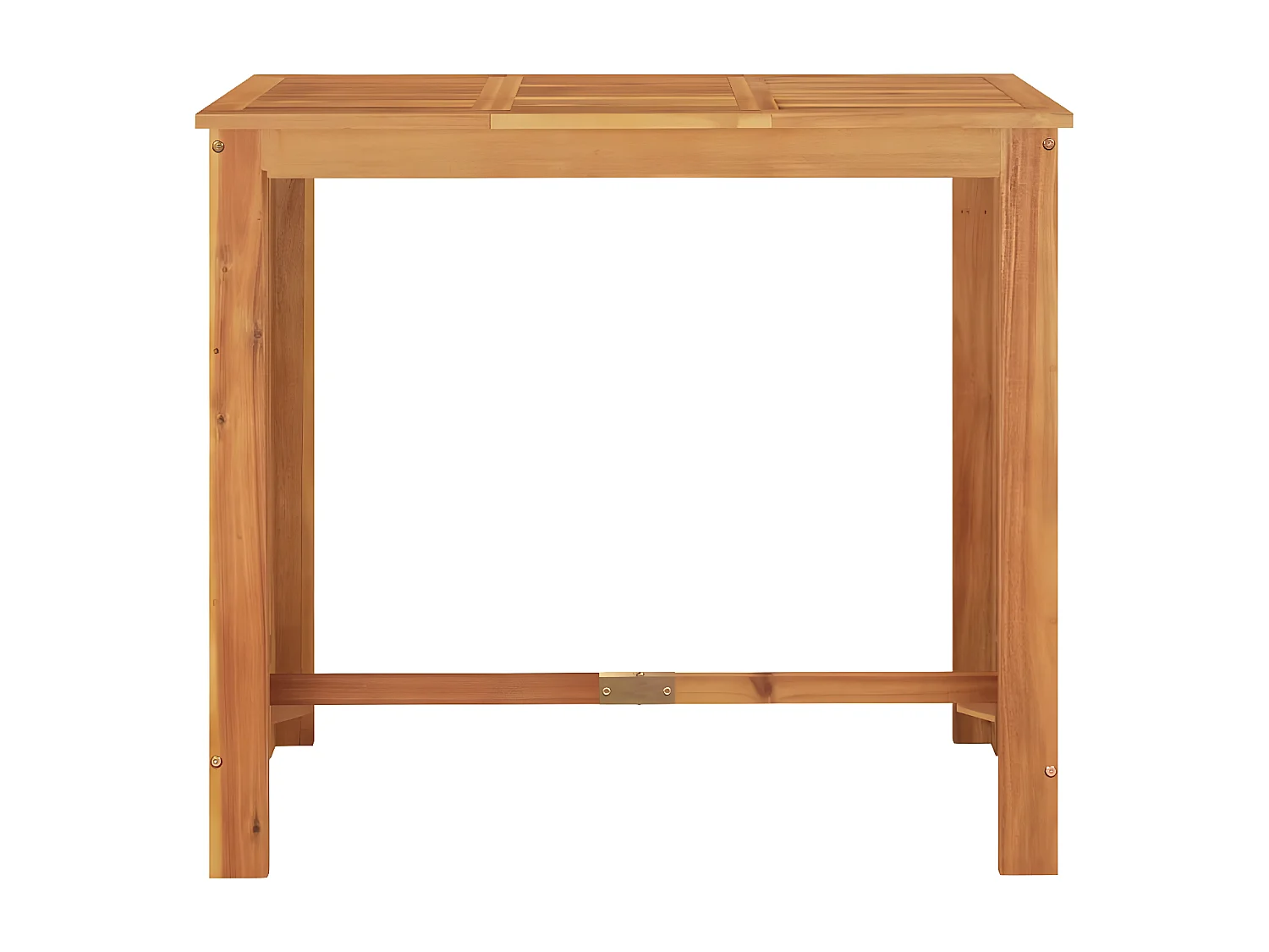 Ensemble de bar de jardin 7 pcs noir bois massif acacia rotin