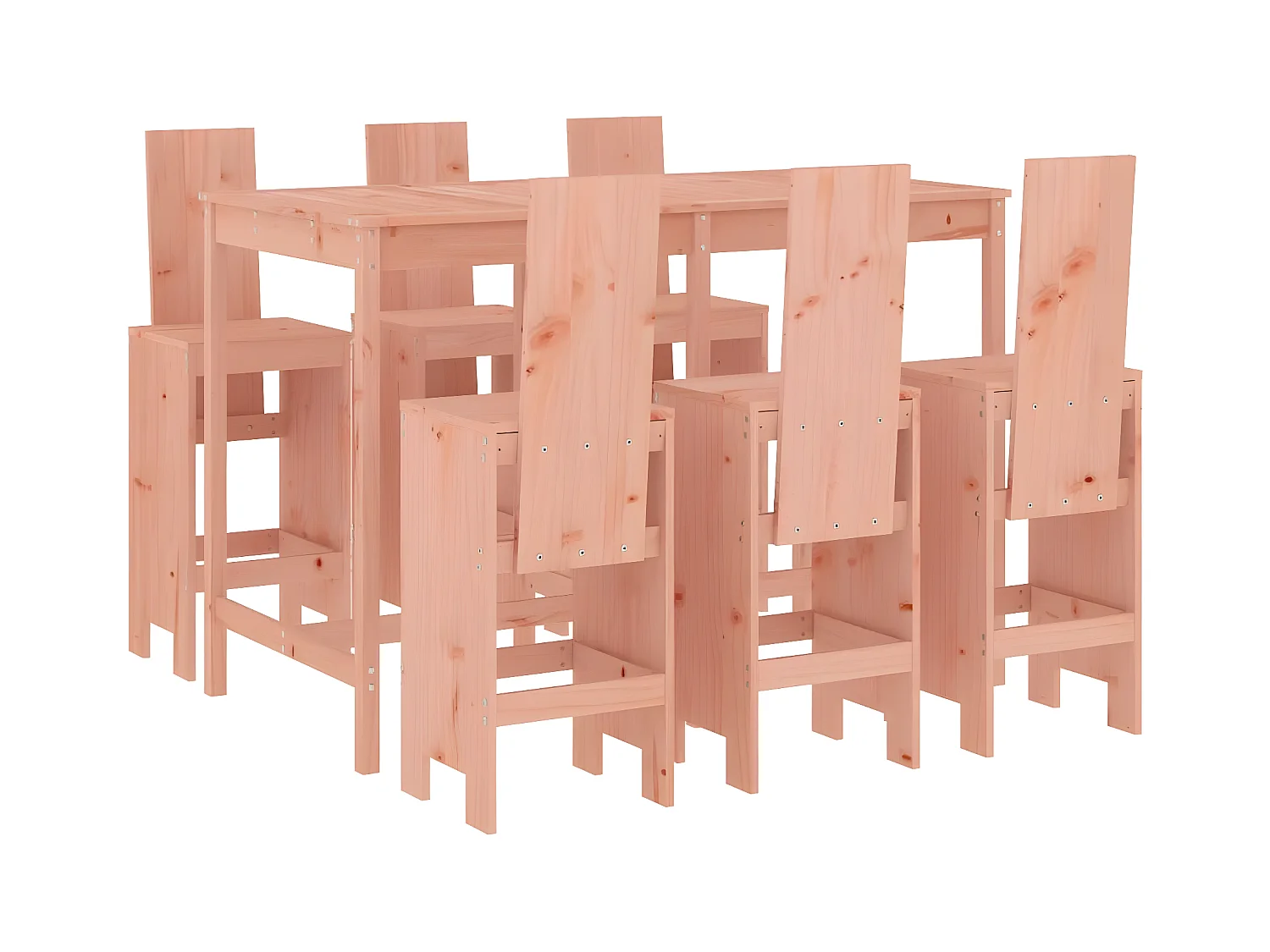 Ensemble de bar de jardin 7 pcs bois massif douglas