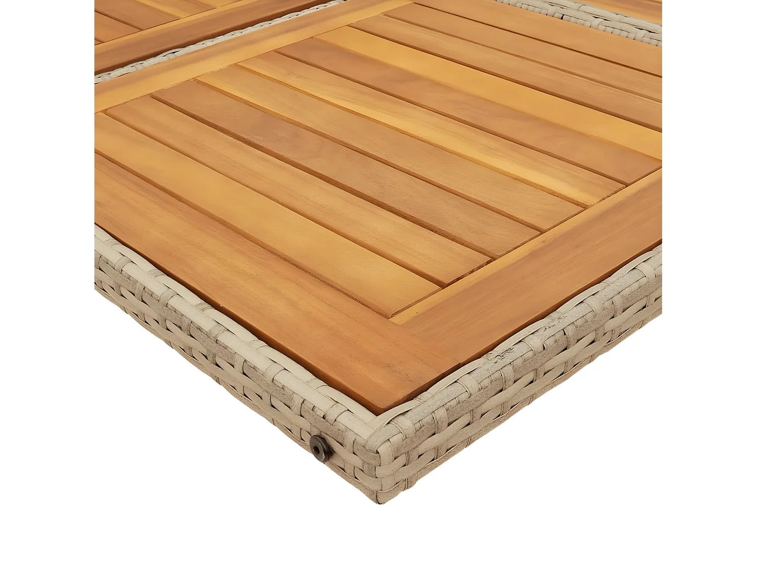 Ensemble à manger de jardin et coussins 17 pcs beige