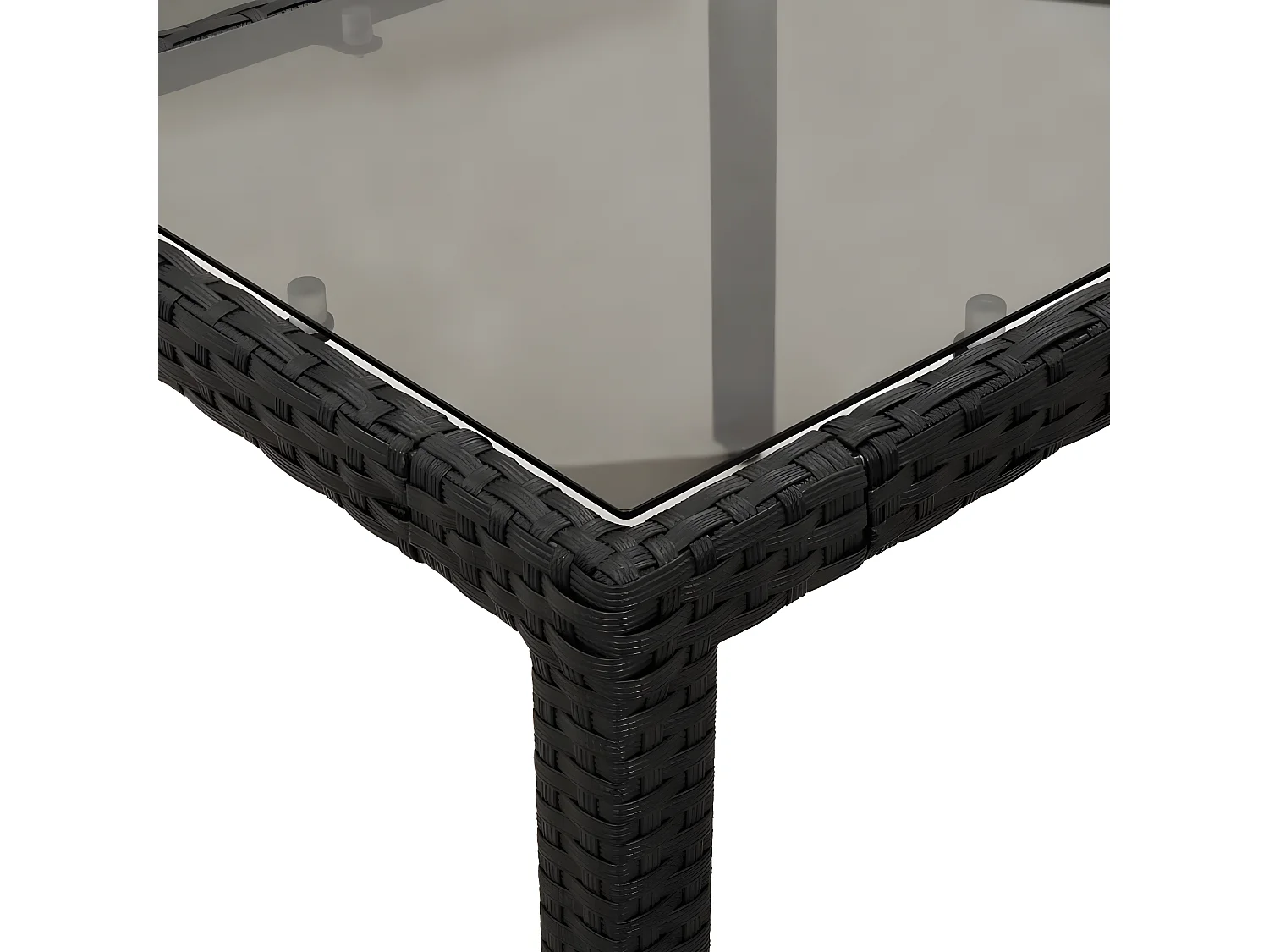 Ensemble à manger de jardin et coussins 7 pcs noir rotin acacia