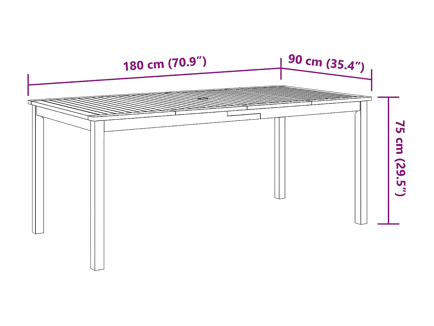 Ensemble à manger de jardin 7 pcs Bois d'acacia solide