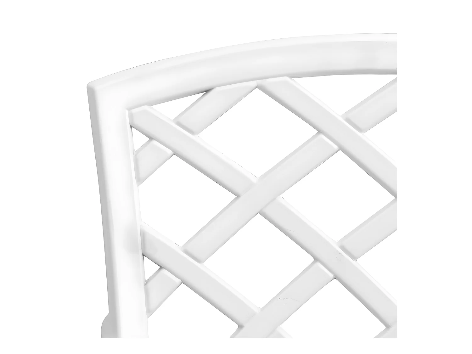 Ensemble à manger de jardin 5 pcs blanc aluminium coulé