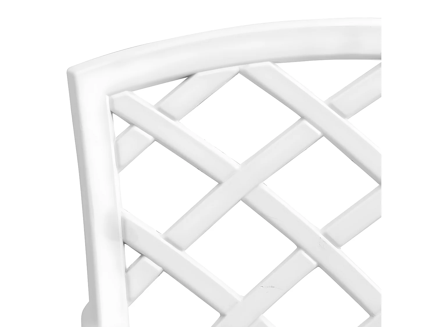 Ensemble à manger de jardin 5 pcs blanc aluminium coulé