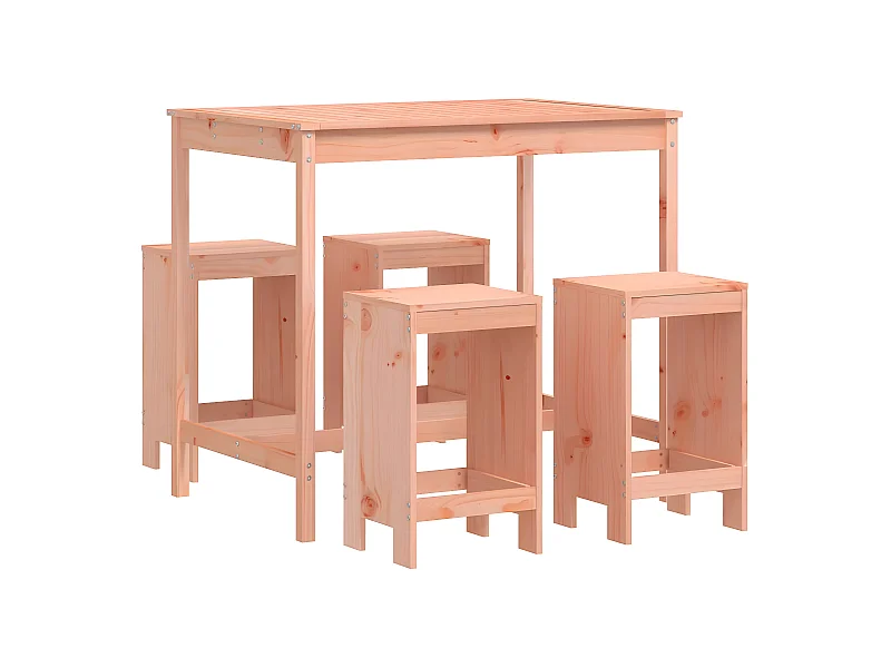 Ensemble de bar de jardin 5 pcs bois massif de Douglas