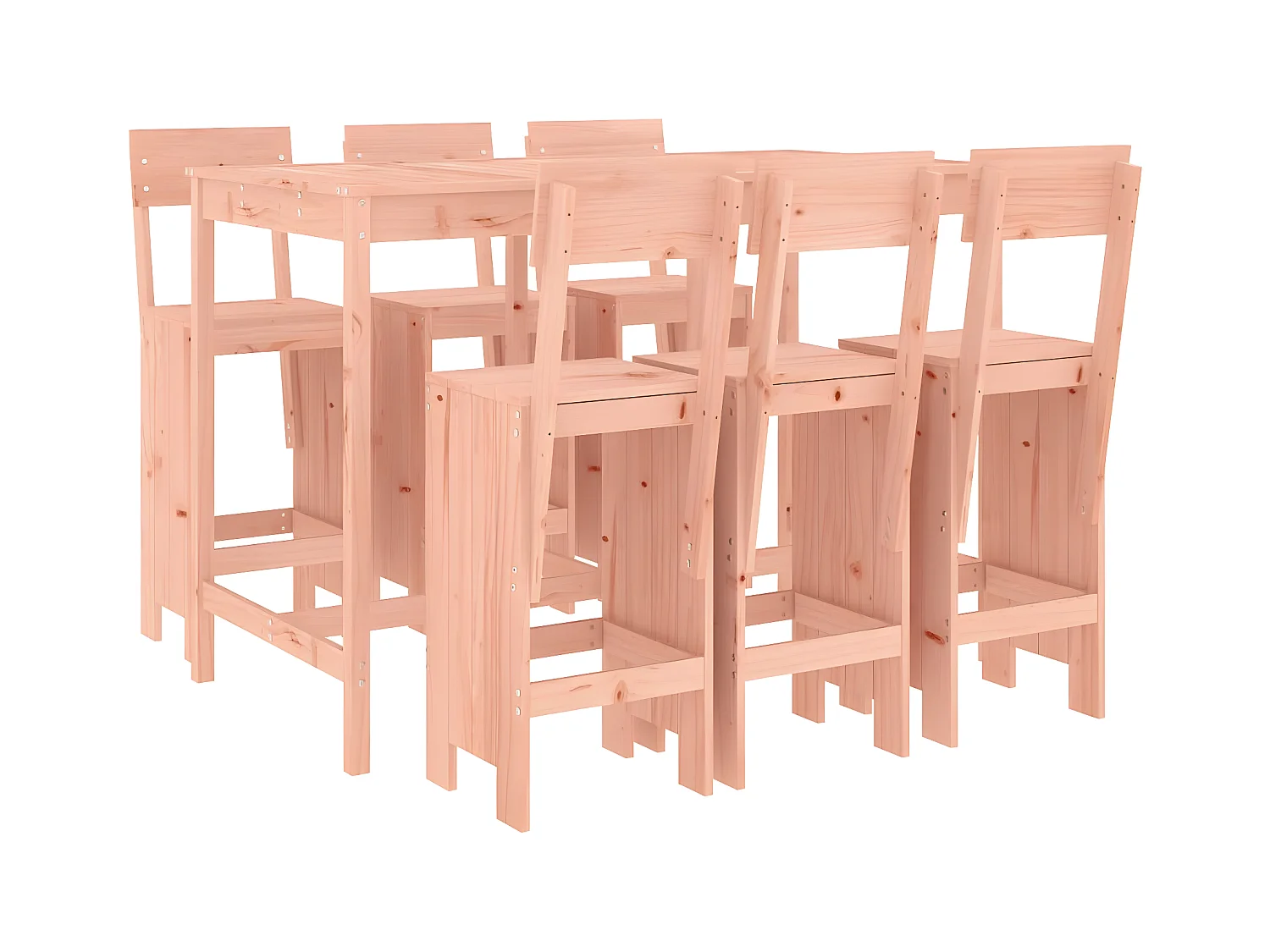 Ensemble de bar de jardin 7 pcs bois massif douglas