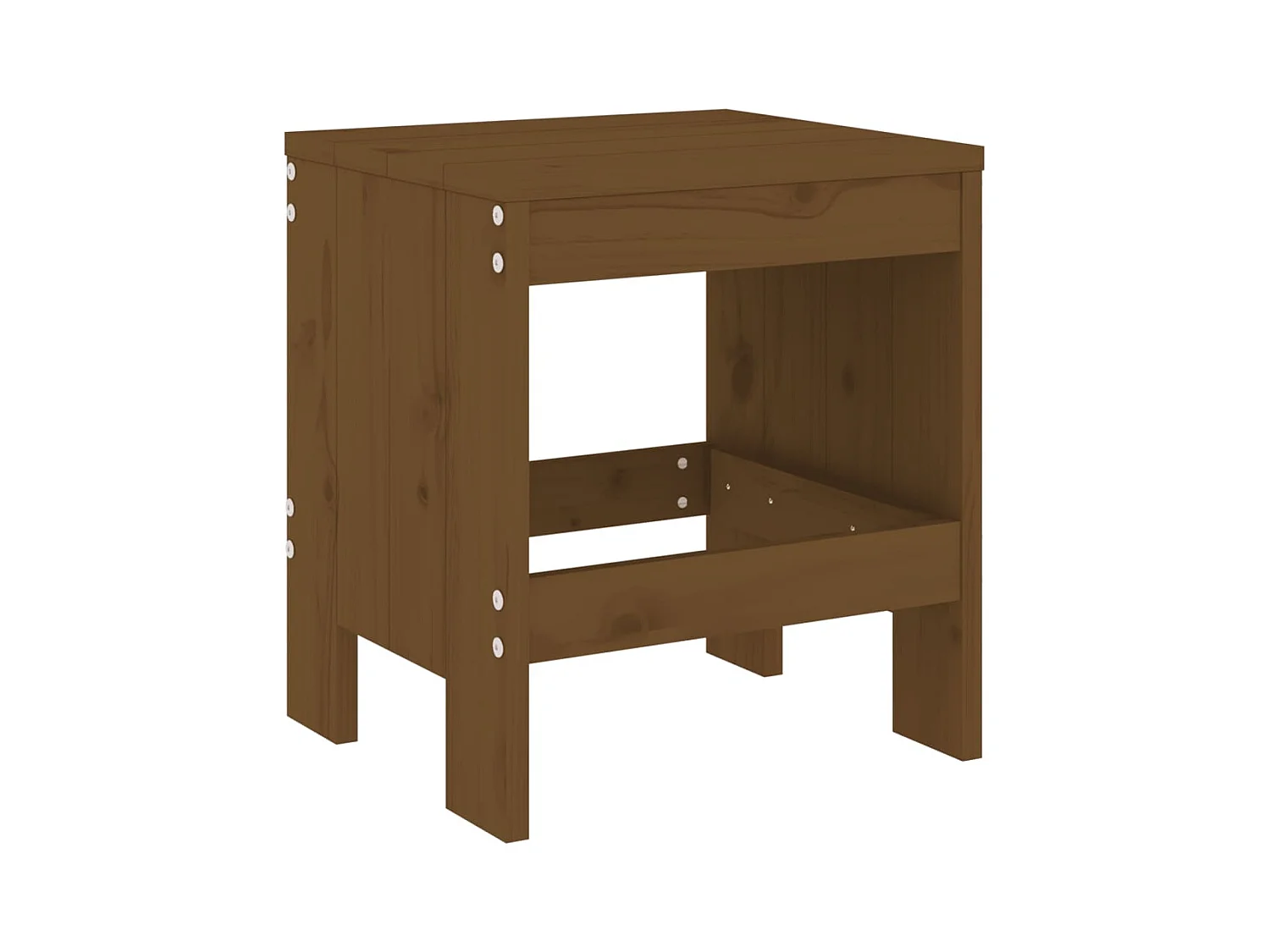 Ensemble à manger de jardin 5pcs marron miel bois pin massif