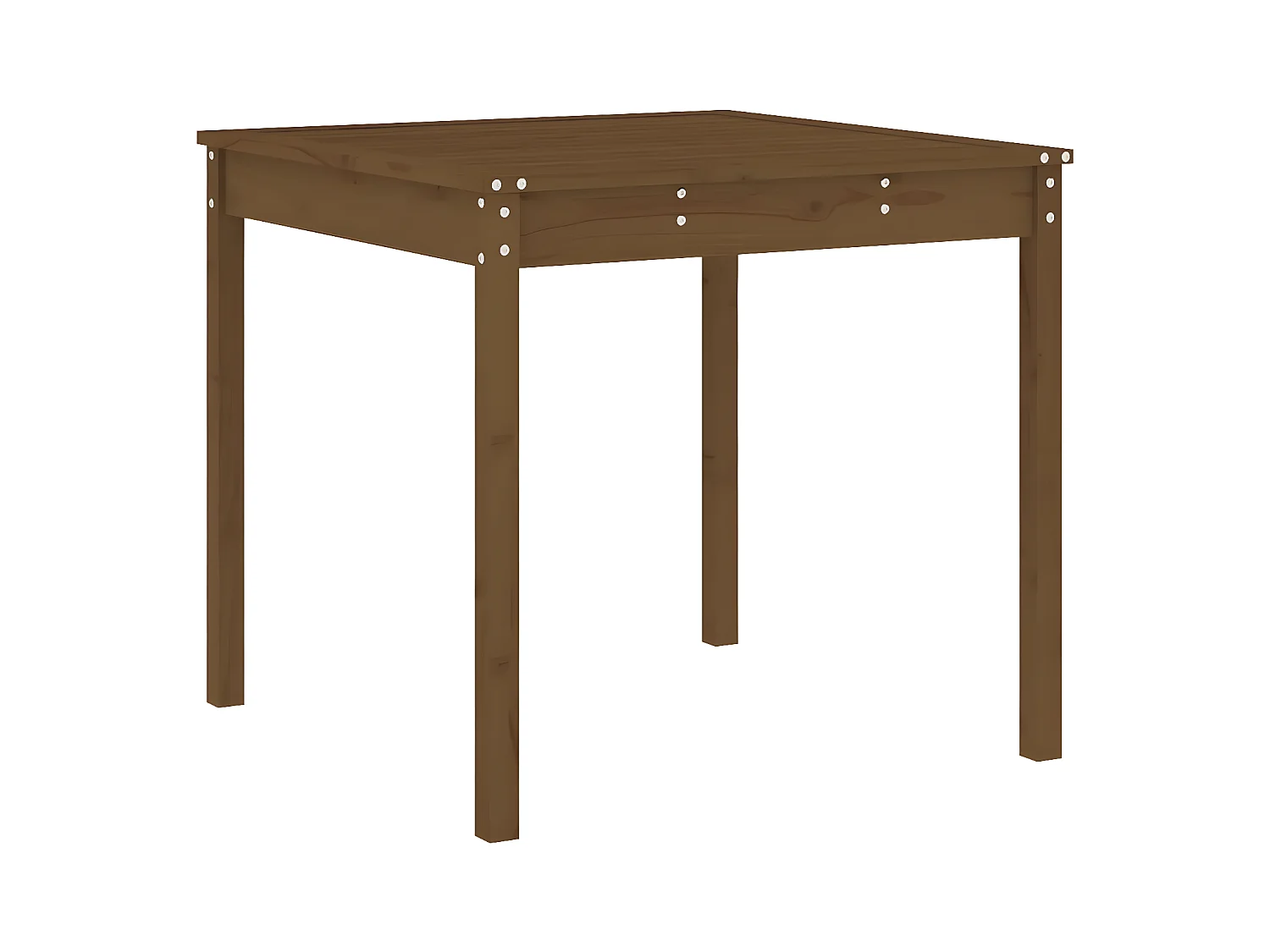 Ensemble à manger de jardin 5pcs marron miel bois pin massif