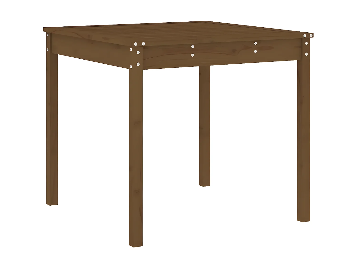 Ensemble à manger de jardin 5pcs marron miel bois pin massif