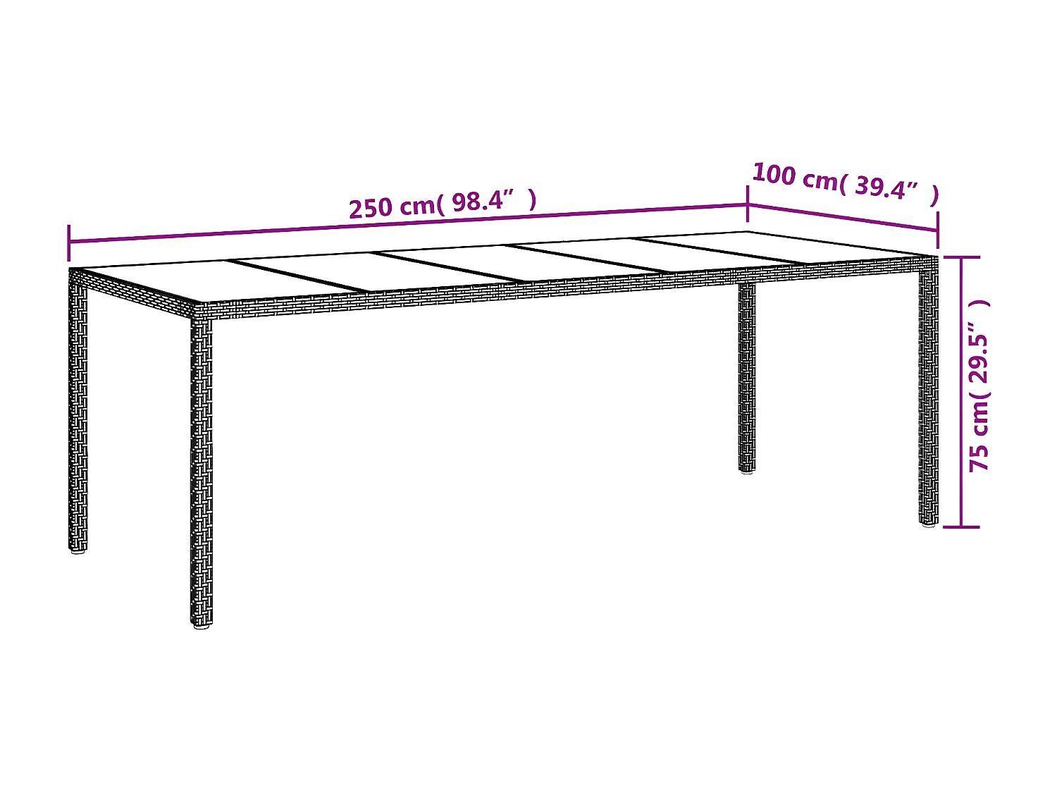 Ensemble à manger de jardin et coussins 9 pcs beige rotin verre