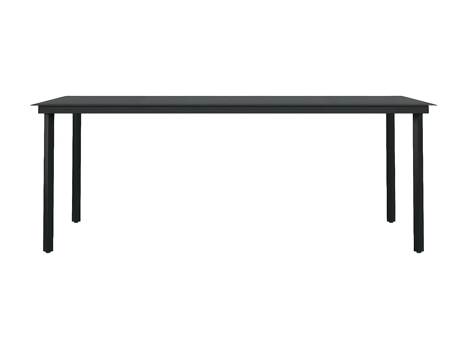 Ensemble de salle à manger de jardin 7 pcs Noir 38