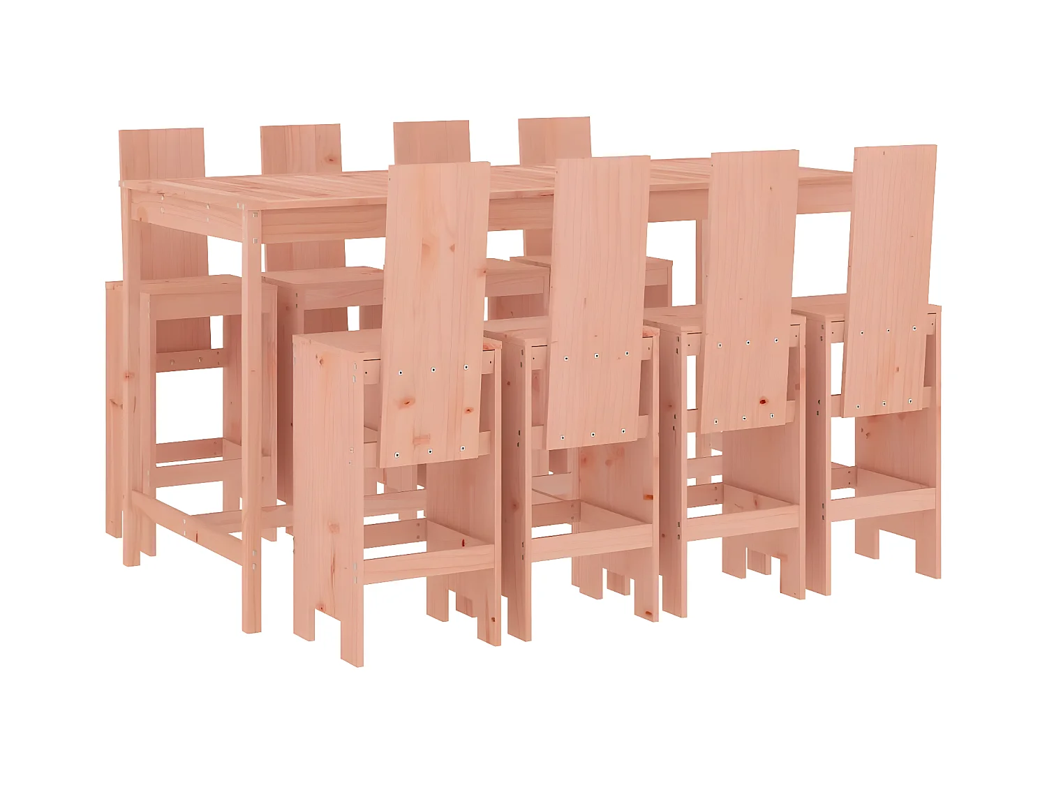 Ensemble de bar de jardin 9 pcs bois massif douglas