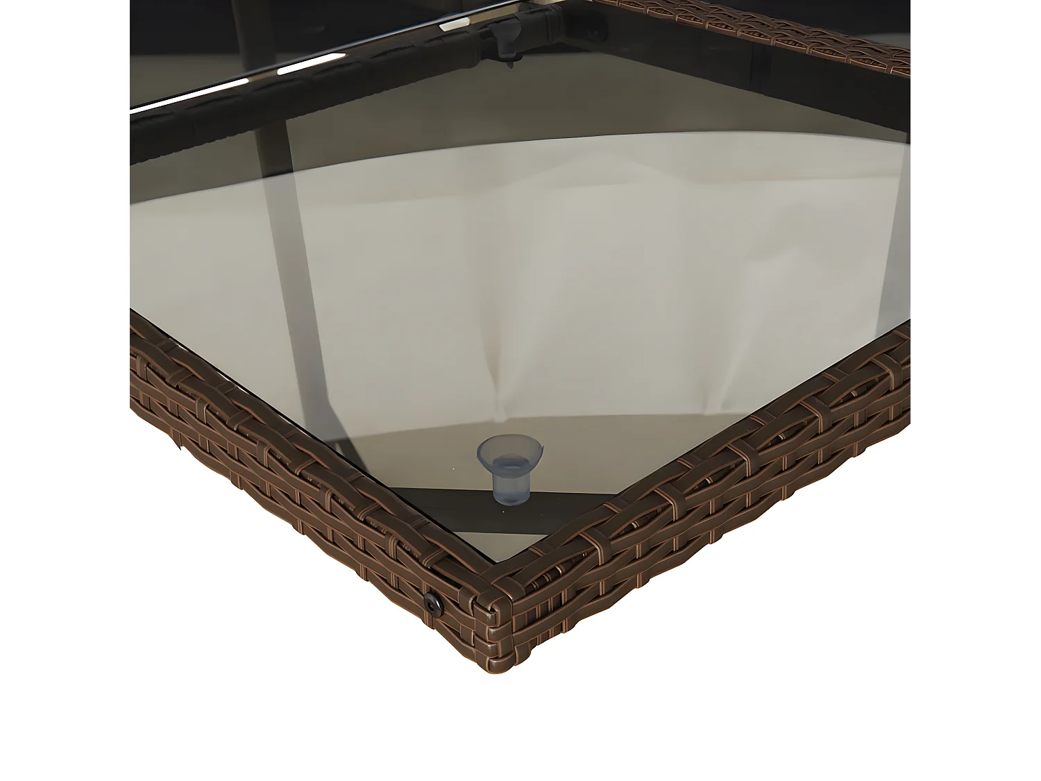 Ensemble à manger de jardin avec coussins 13 pcs marron rotin