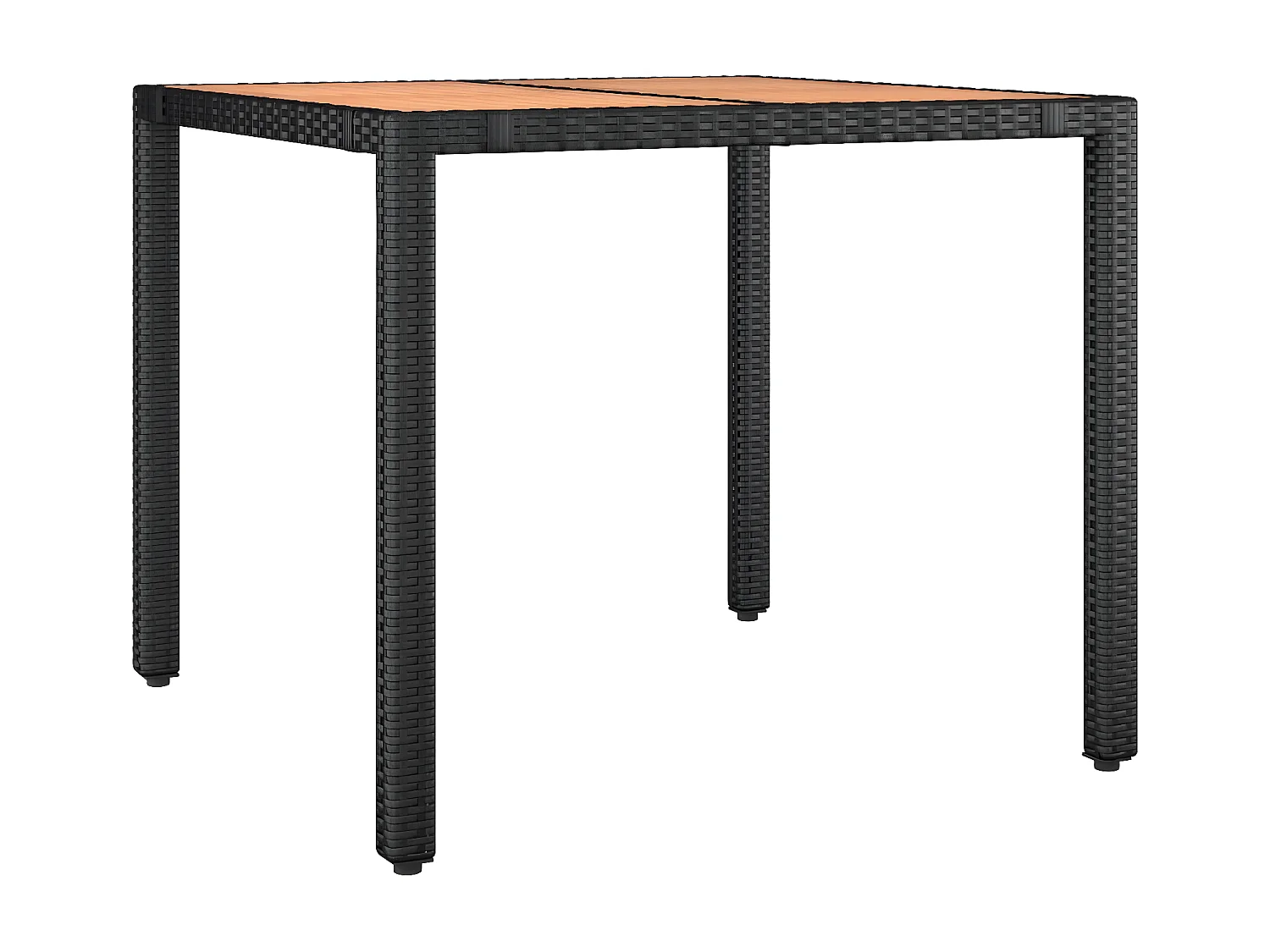 Ensemble à manger de jardin avec coussins 3 pcs Noir