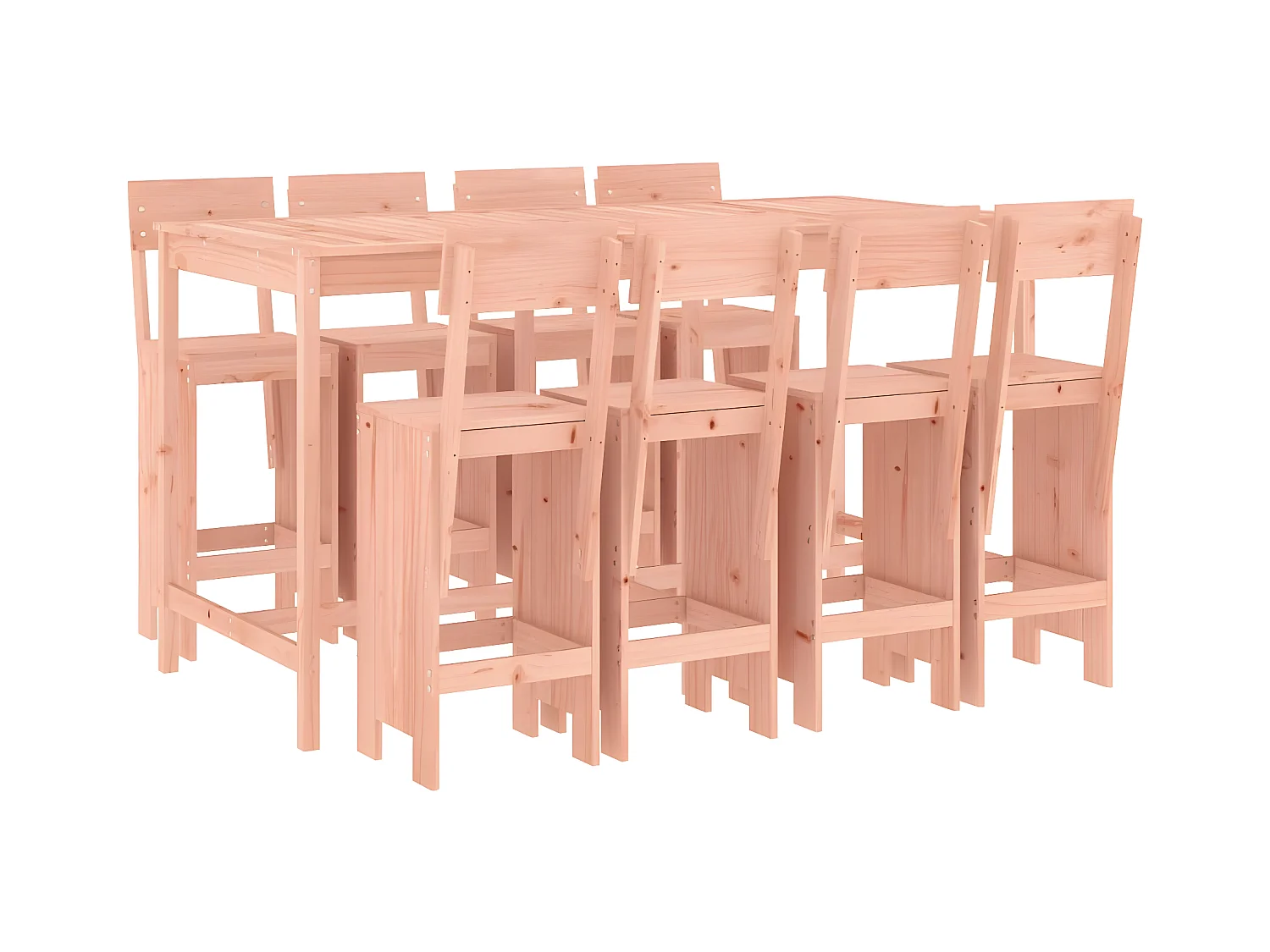 Ensemble de bar de jardin 9 pcs bois massif douglas