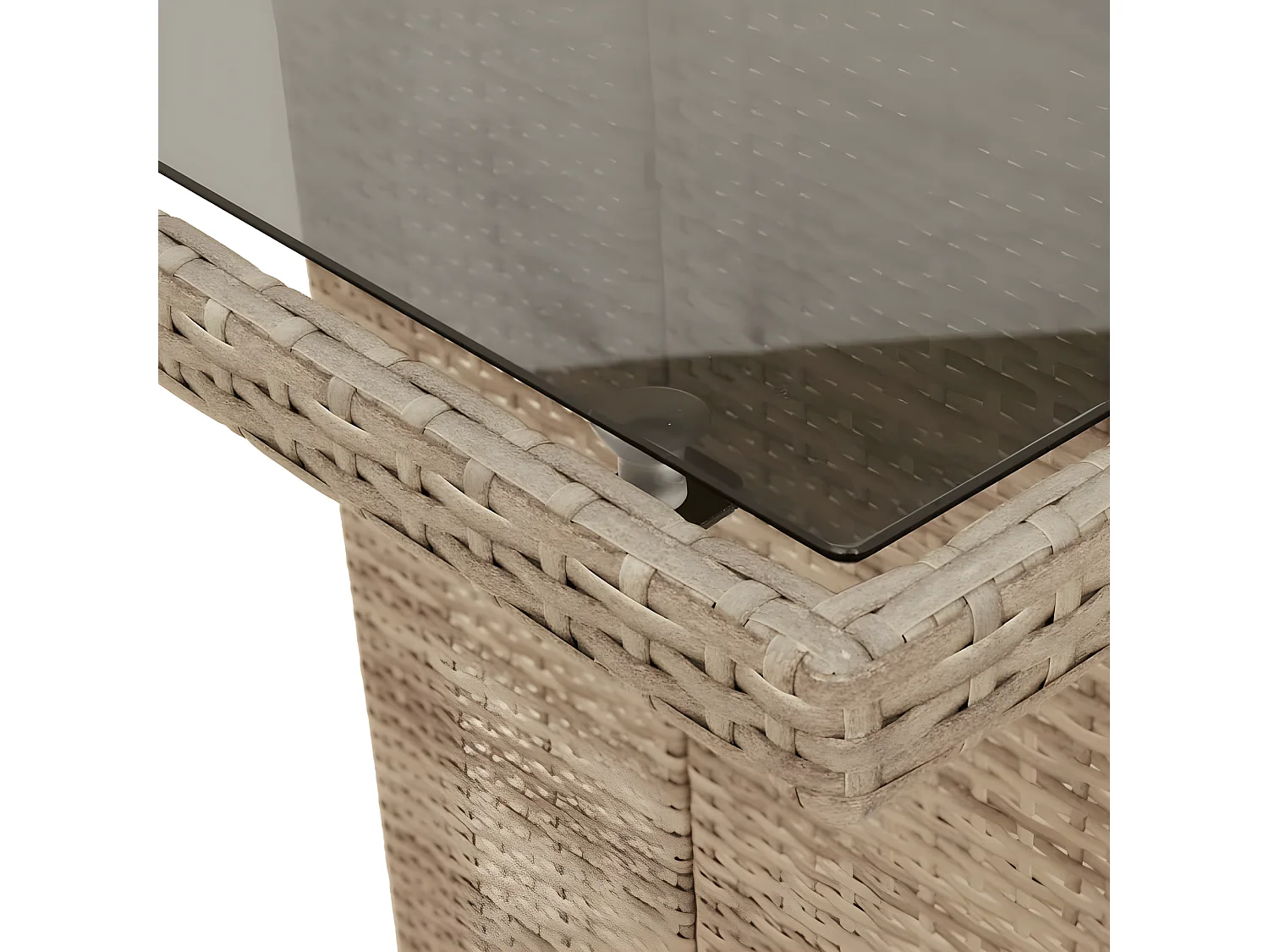 Ensemble à manger de jardin et coussins 9 pcs mélange beige