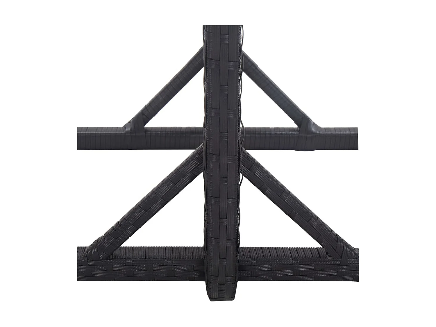 Ensemble de salle à manger de jardin 3 pcs Noir 57