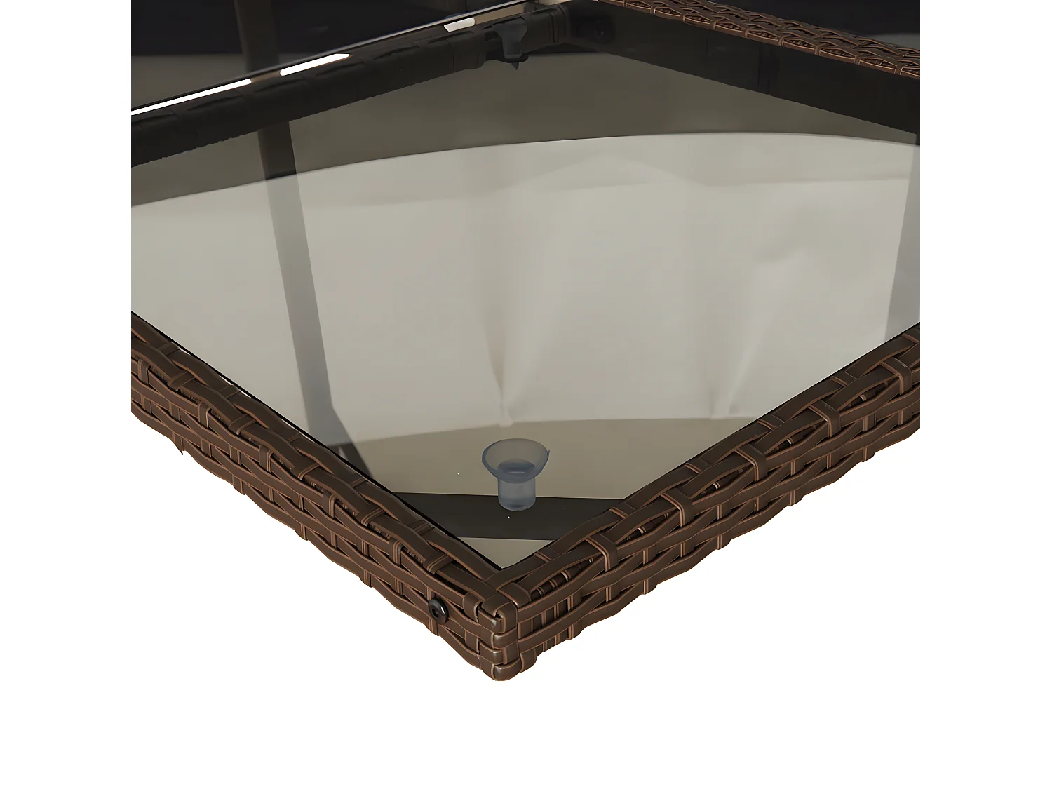 Ensemble à manger de jardin avec coussins 15 pcs marron rotin