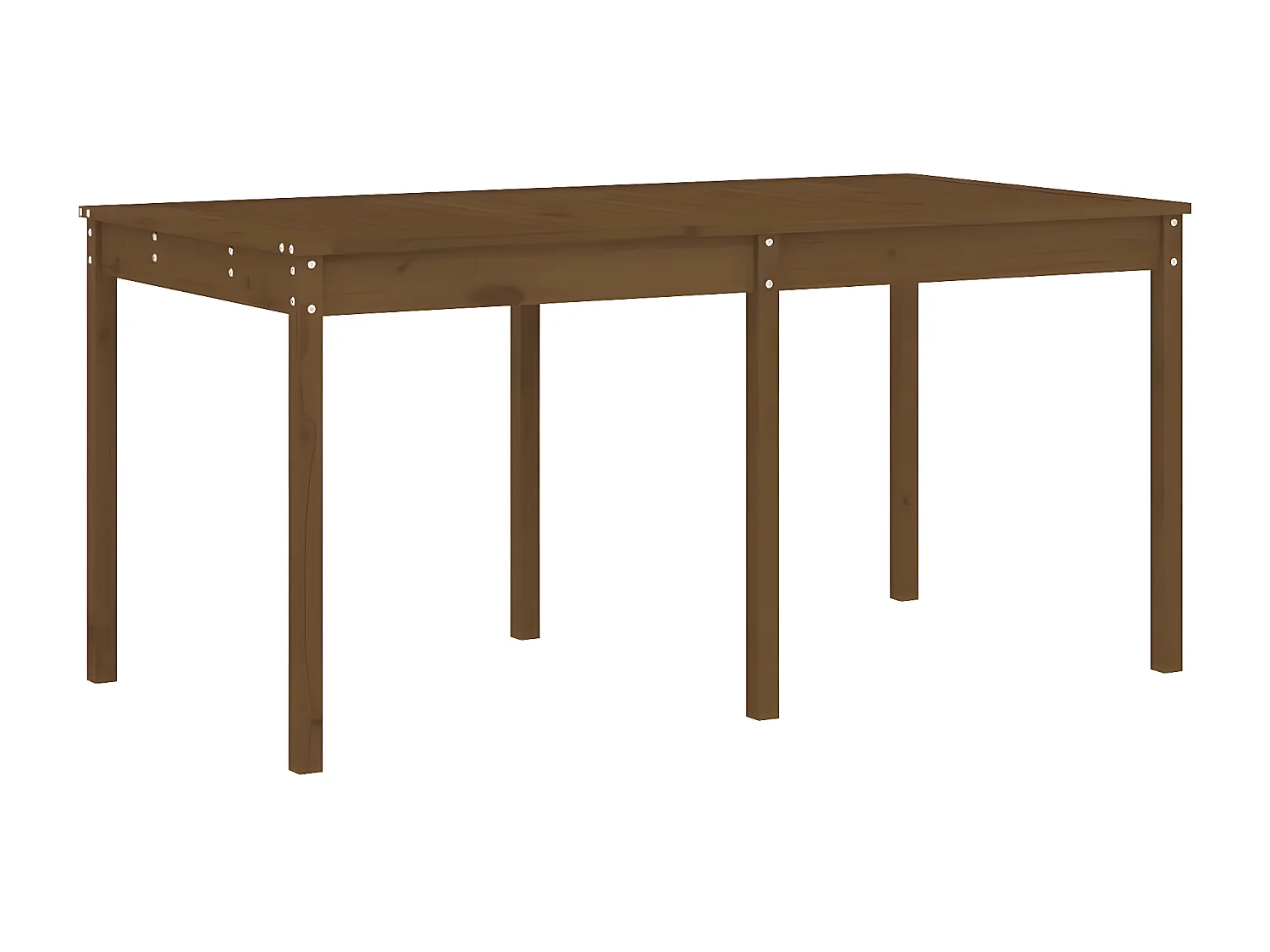 Ensemble à manger de jardin 13 pcs marron miel bois pin massif