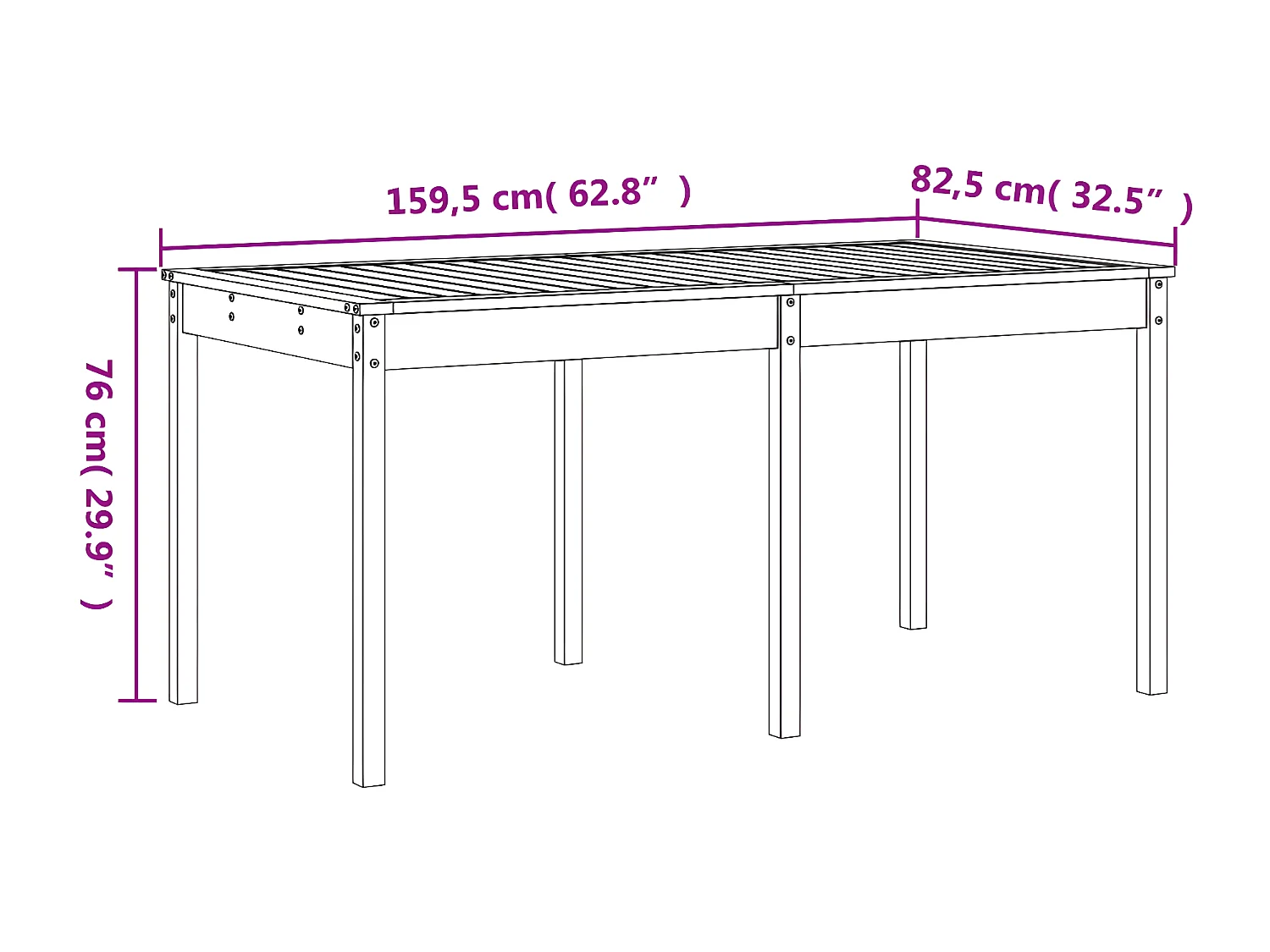 Ensemble à manger de jardin 13 pcs marron miel bois pin massif