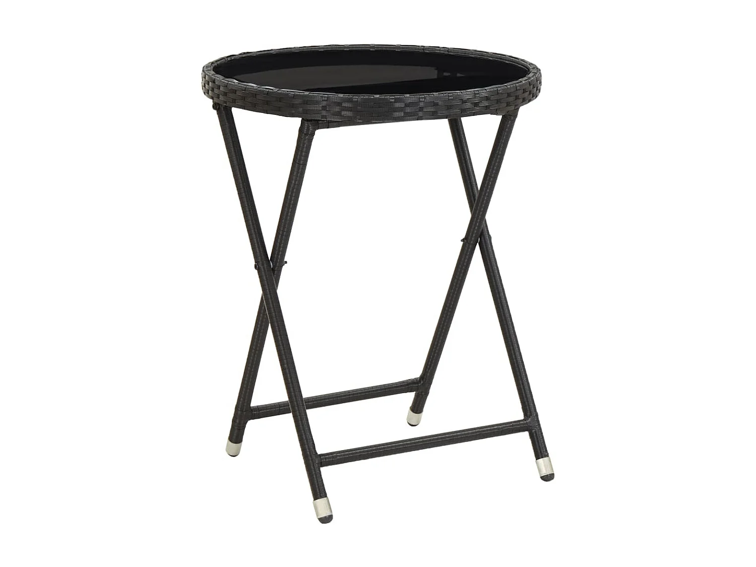 Ensemble de bistro avec coussins 3pcs noir résine tressée verre