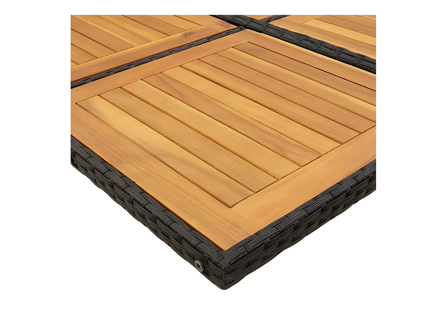 Ensemble à manger de jardin 15 pcs coussins noir résine tressée