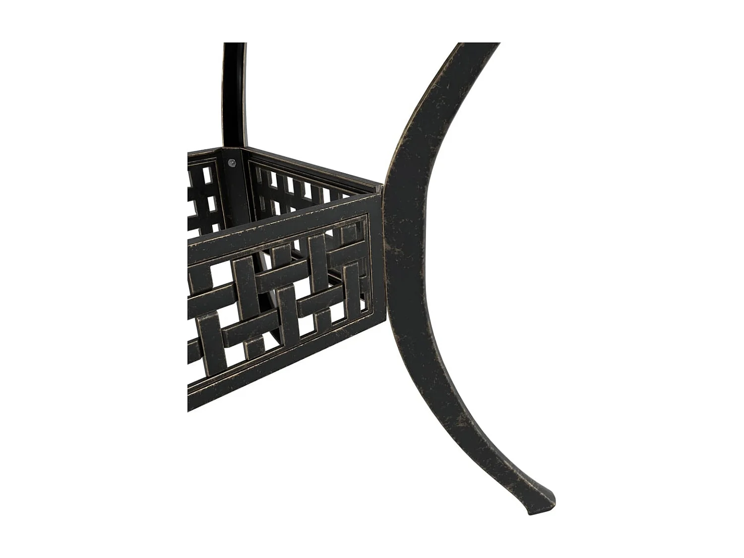 Ensemble de bistrot 3 pcs bronze aluminium coulé