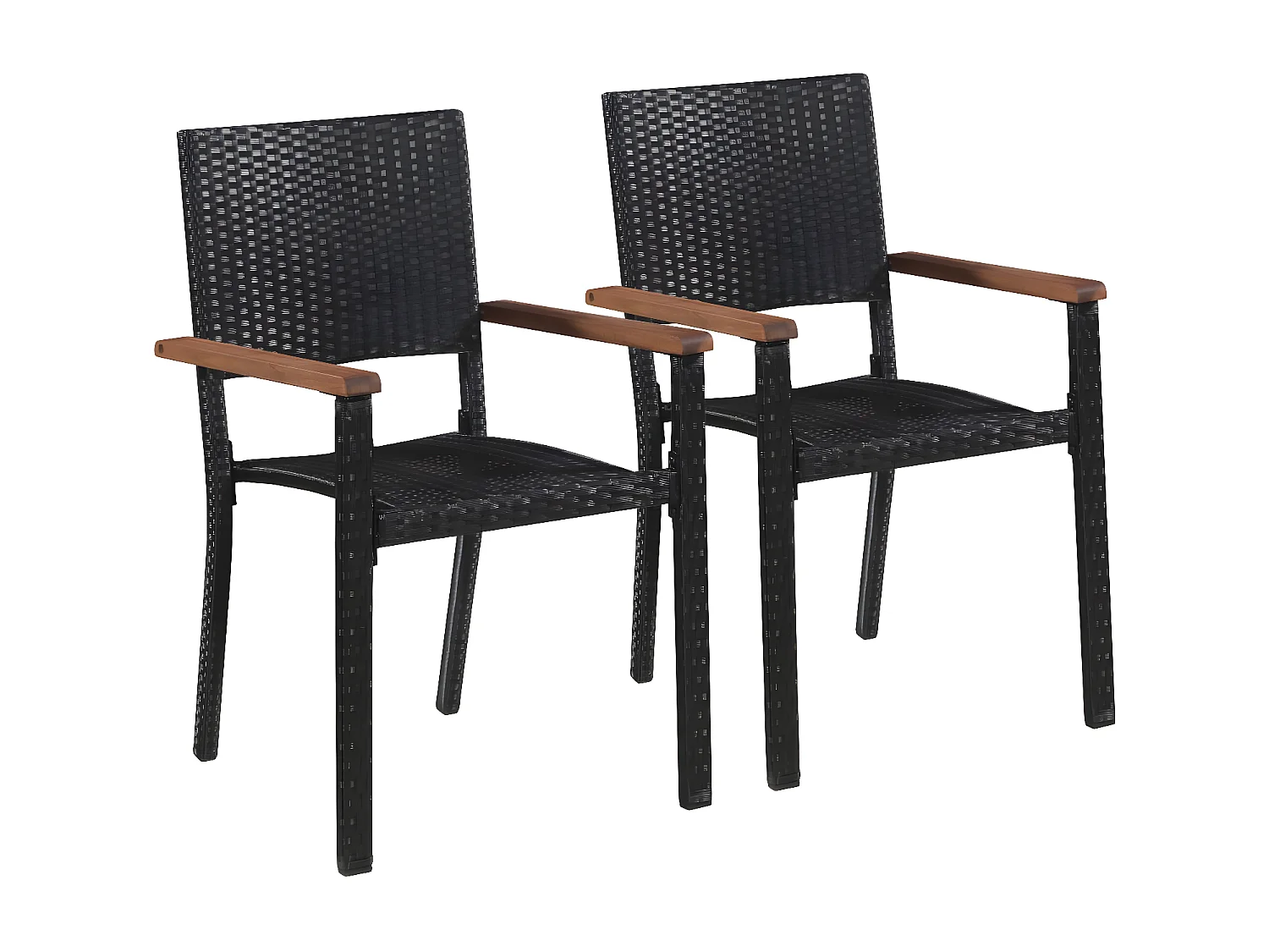 Ensemble de salle à manger de jardin 3 pcs Noir 39