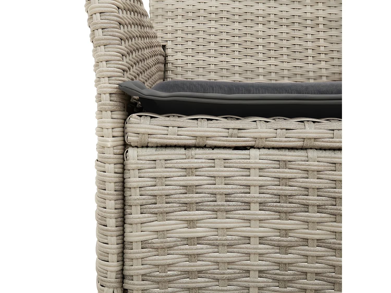 Ensemble à manger de jardin avec coussins 5 pcs rotin et verre