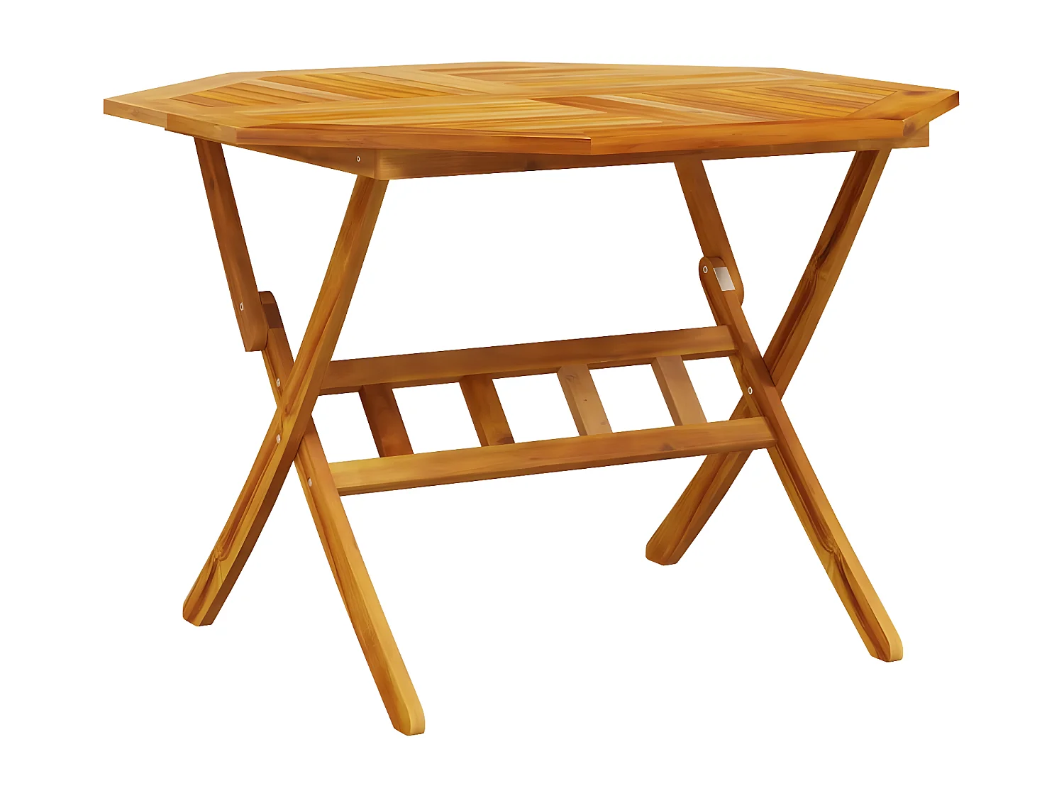 Ensemble à manger de jardin pliable 5 pcs bois massif d’acacia