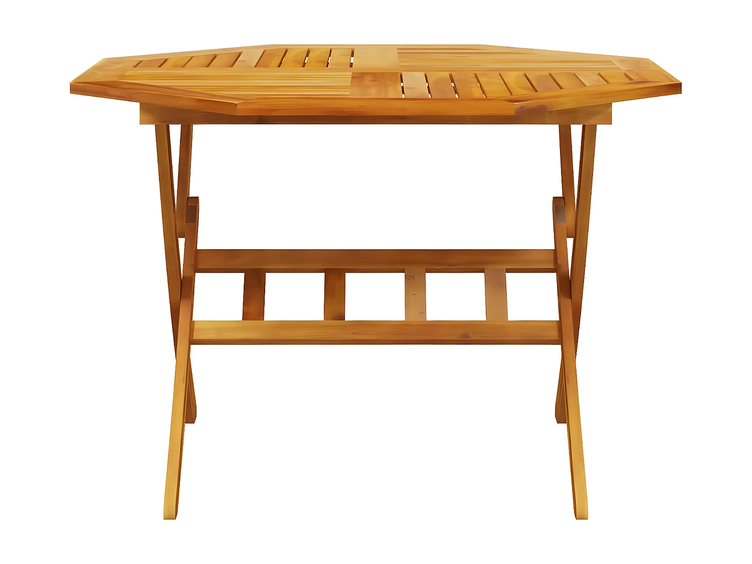 Ensemble à manger de jardin pliable 5 pcs bois massif d’acacia